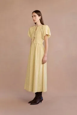 Lovaan Rose Dress Daffodil Size 8 for rent on The Volte - image 3