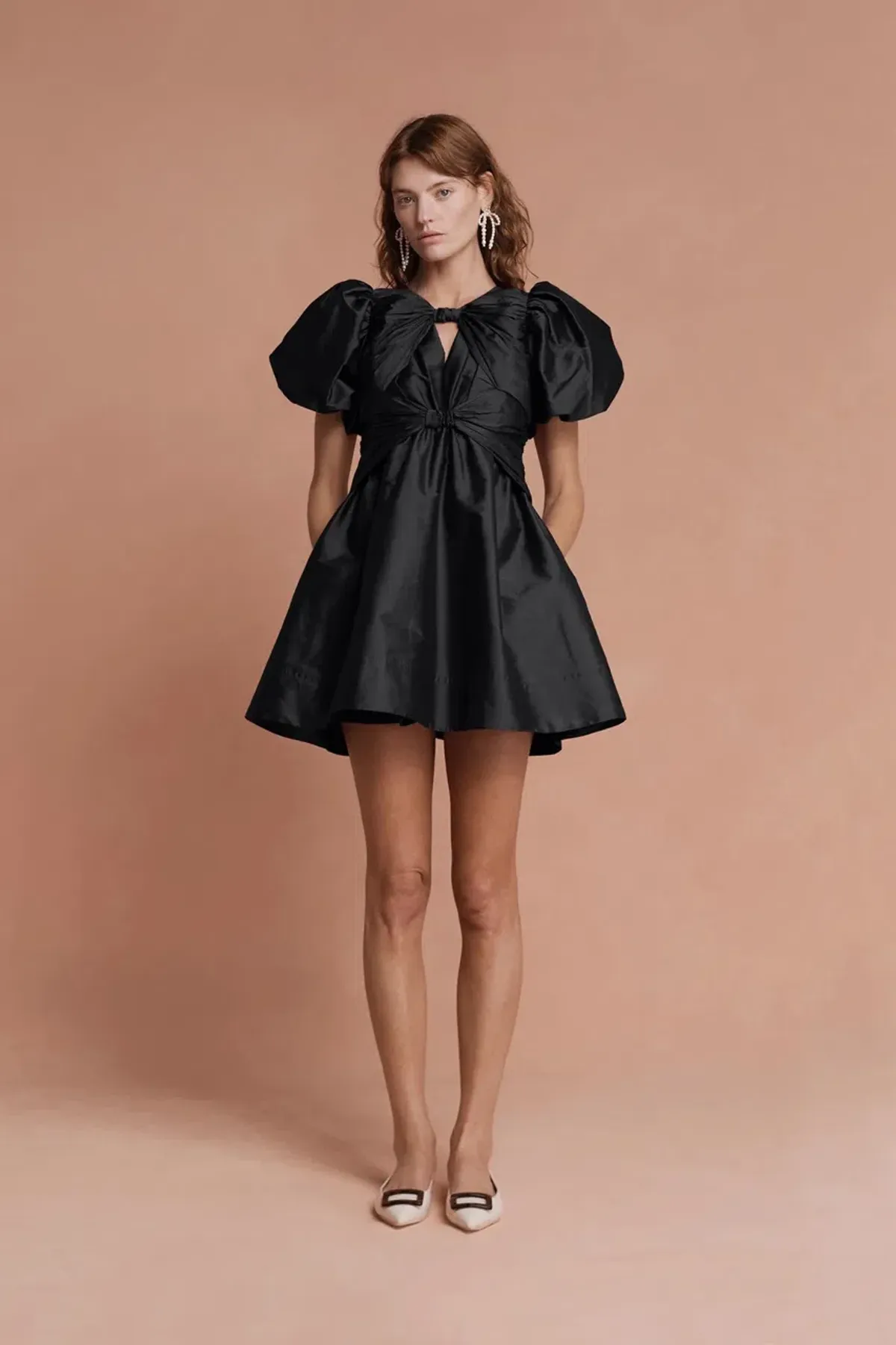 Lovaan Iris Mini Dress Black Size 8 - Image 1