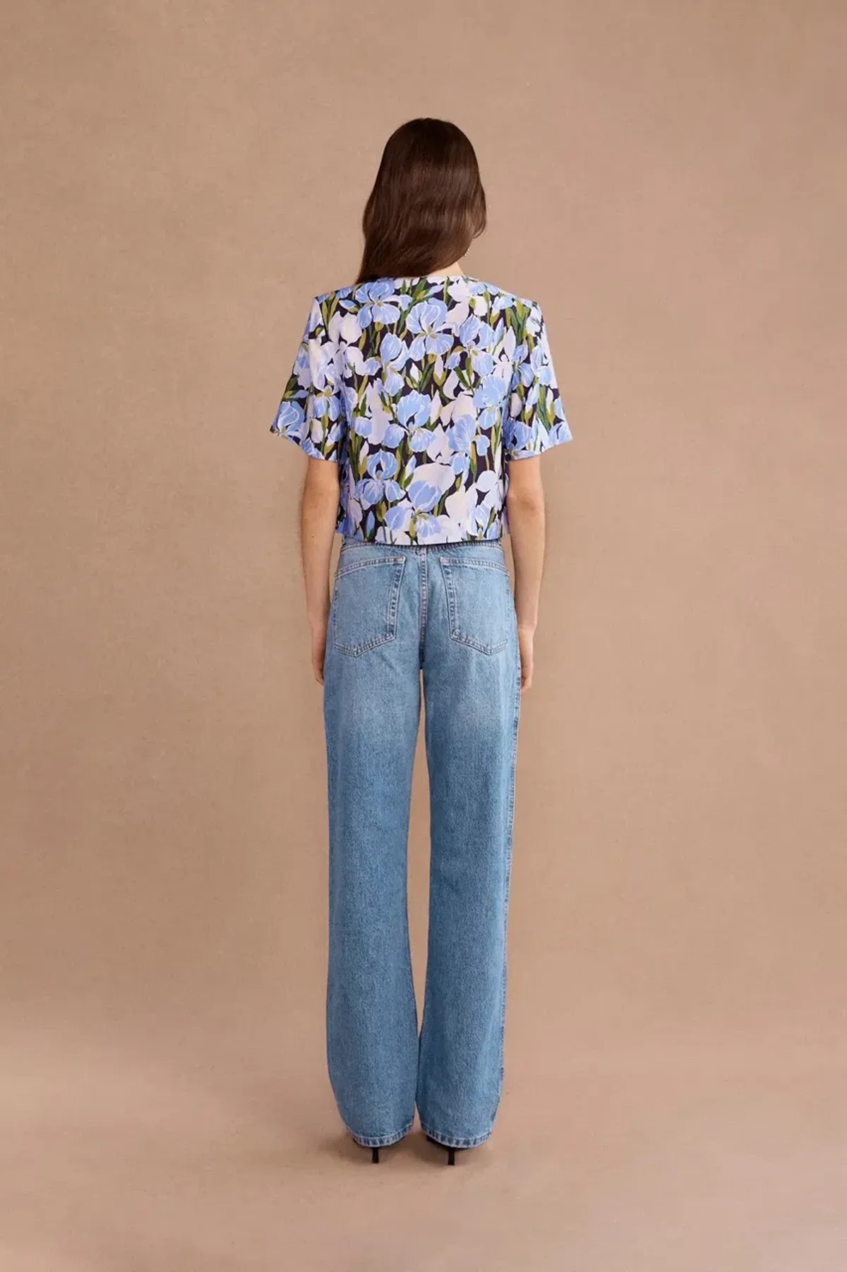 Lovaan Jasmine Top Midnight Bloom Size 12 - Image 2