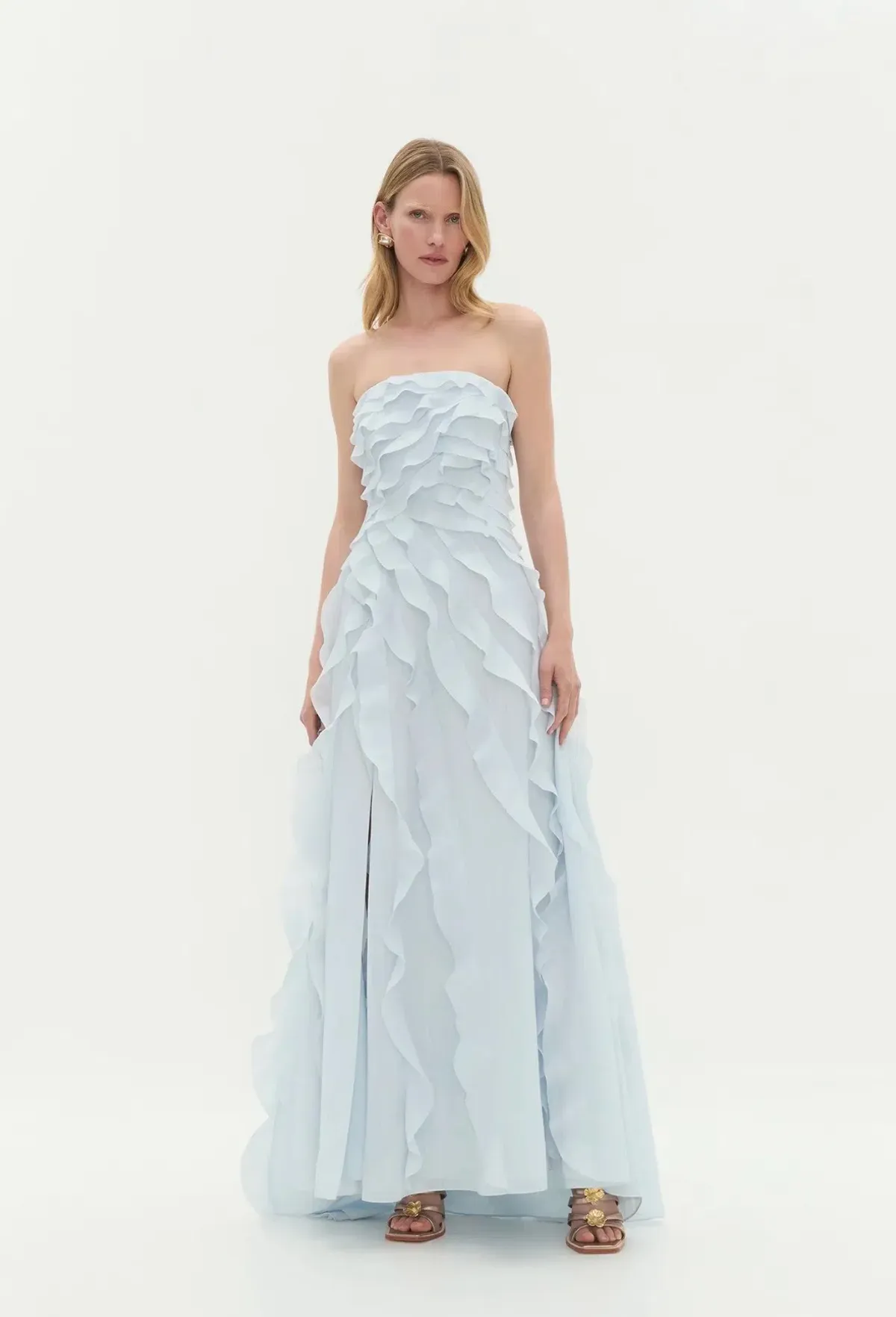 Aje Allairie Gown pastel blue size 8 - Image 1