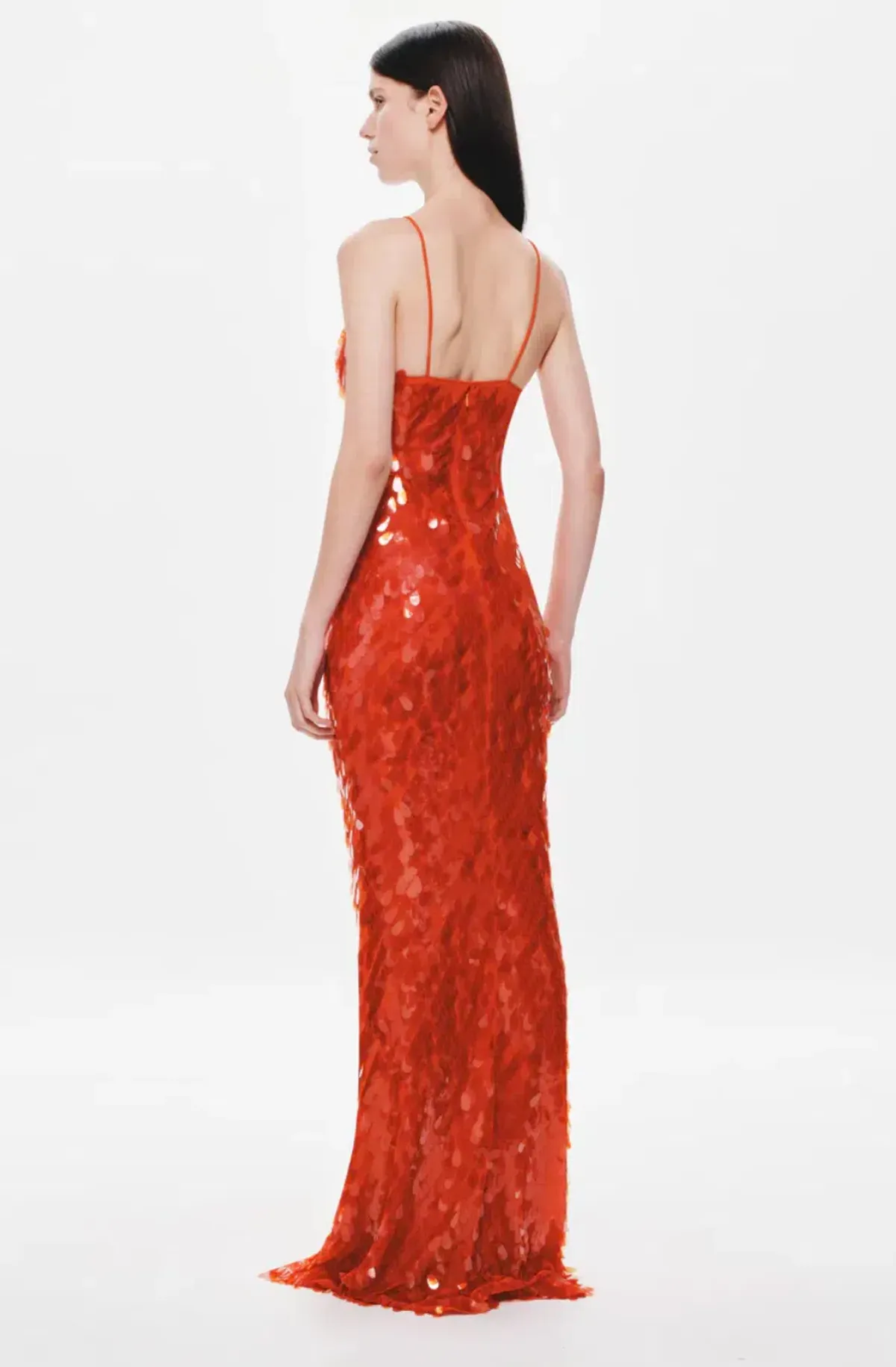 Misha Sapphire Sequin Maxi Dress in Red Sequin Size L / AU 12 - Image 2