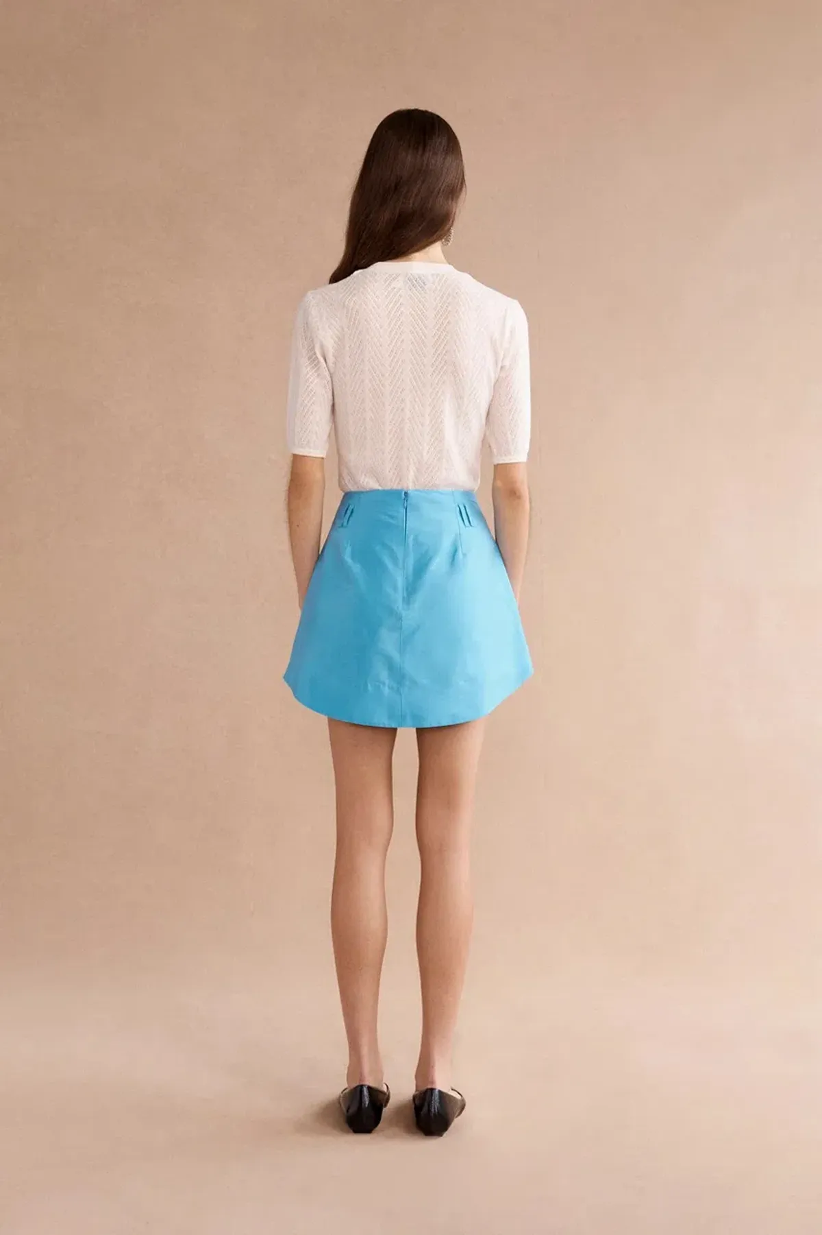 Lovaan Cosette Mini Skirt Electric Blue Size 8 - Image 2
