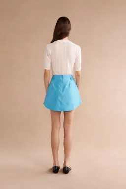 Lovaan Cosette Mini Skirt Electric Blue Size 8 for rent on The Volte - image 2