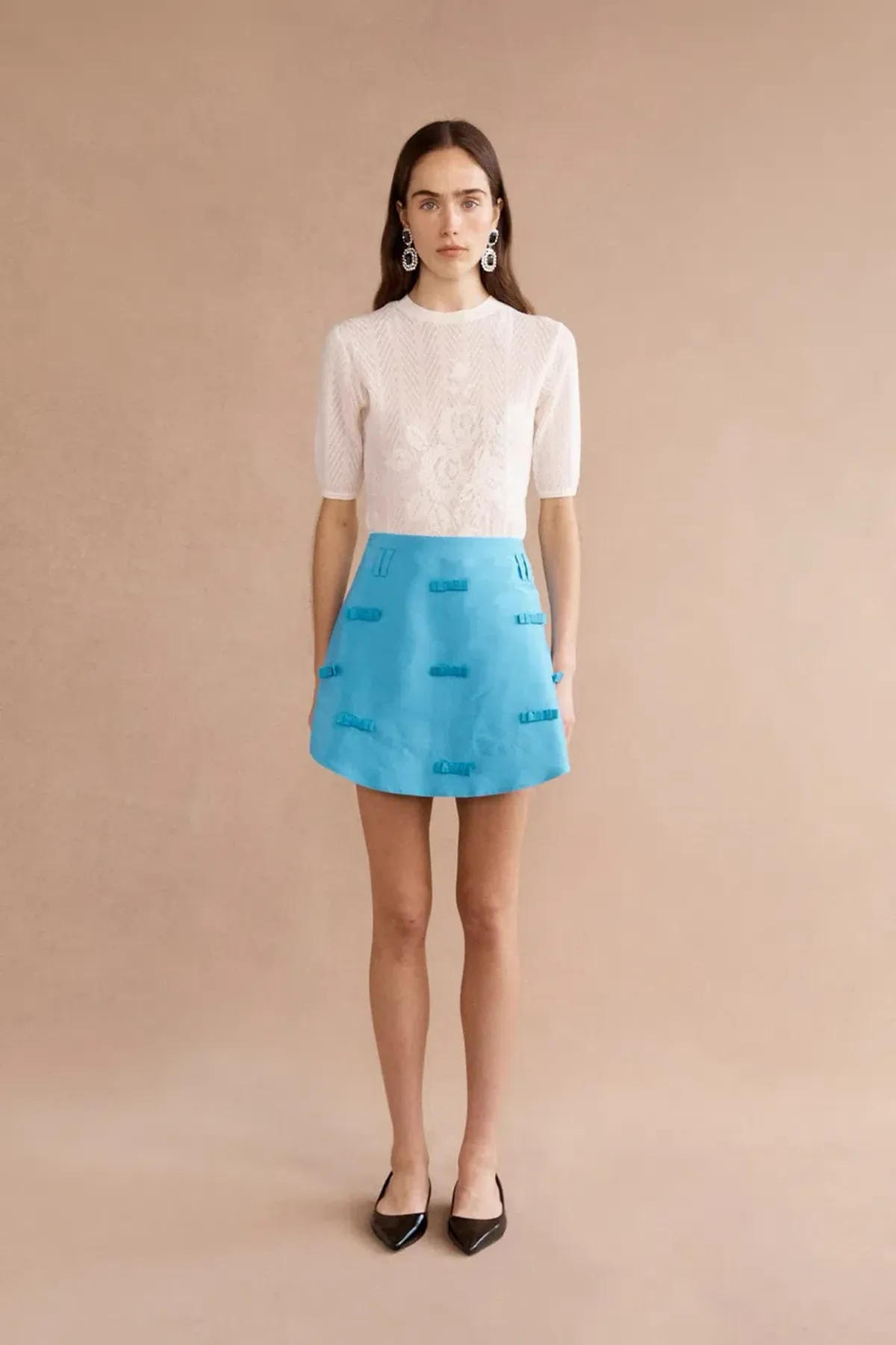 Lovaan Cosette Mini Skirt Electric Blue Size 12 - Image 1