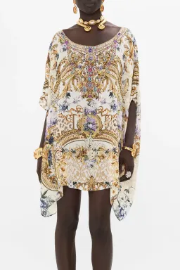 Camilla Short Round Neck Kaftan Palazzo Play Date size one size  for rent on The Volte - image 6