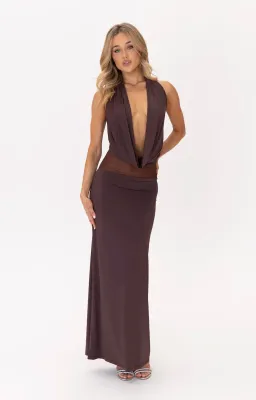 Calani Noe Dress (Chocolate) - Size XS for rent on The Volte - image 1