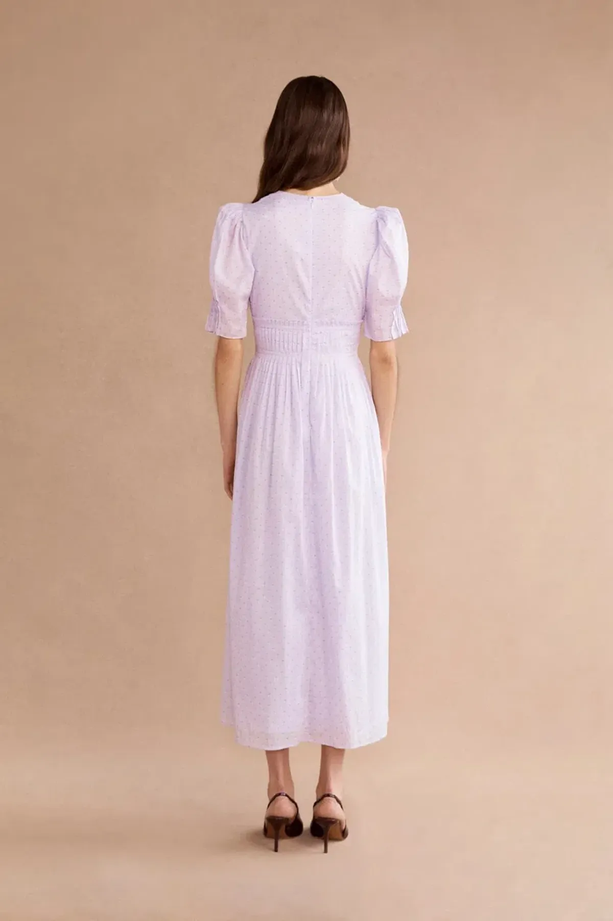 Lovaan Boehm Midi Dress Lilac Size 10 - Image 2