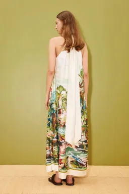 Alemais Jungle Boogie Silk Halter Dress Size 8 for rent on The Volte - image 3