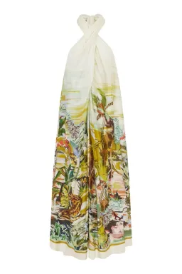 Alemais Jungle Boogie Silk Halter Dress Size 14 for rent on The Volte - image 5