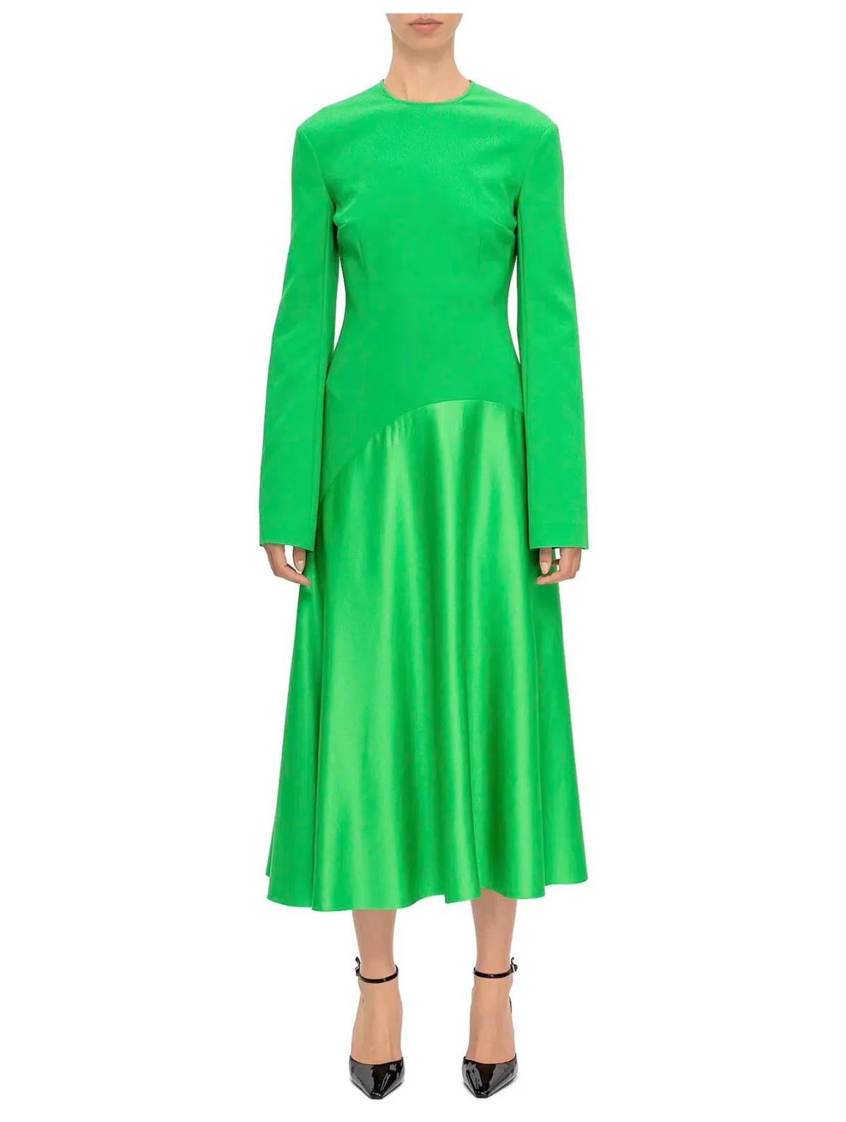 Solace London Gaia Midi Dress Bright Green Size 12 - Image 1