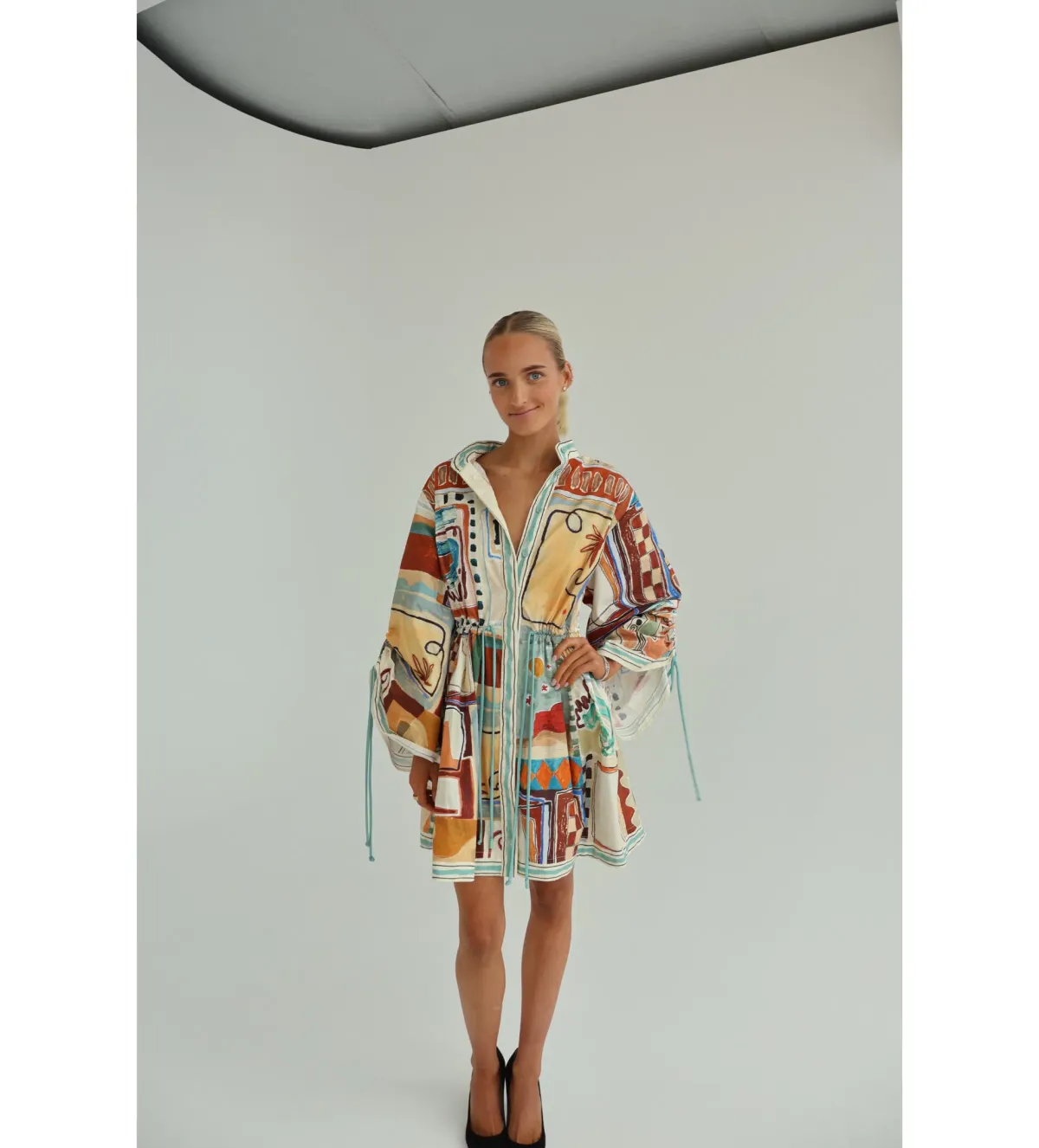 Alemais La Sirena Exclusive Michelle Mini Dress in Print Size AU8 - Image 1