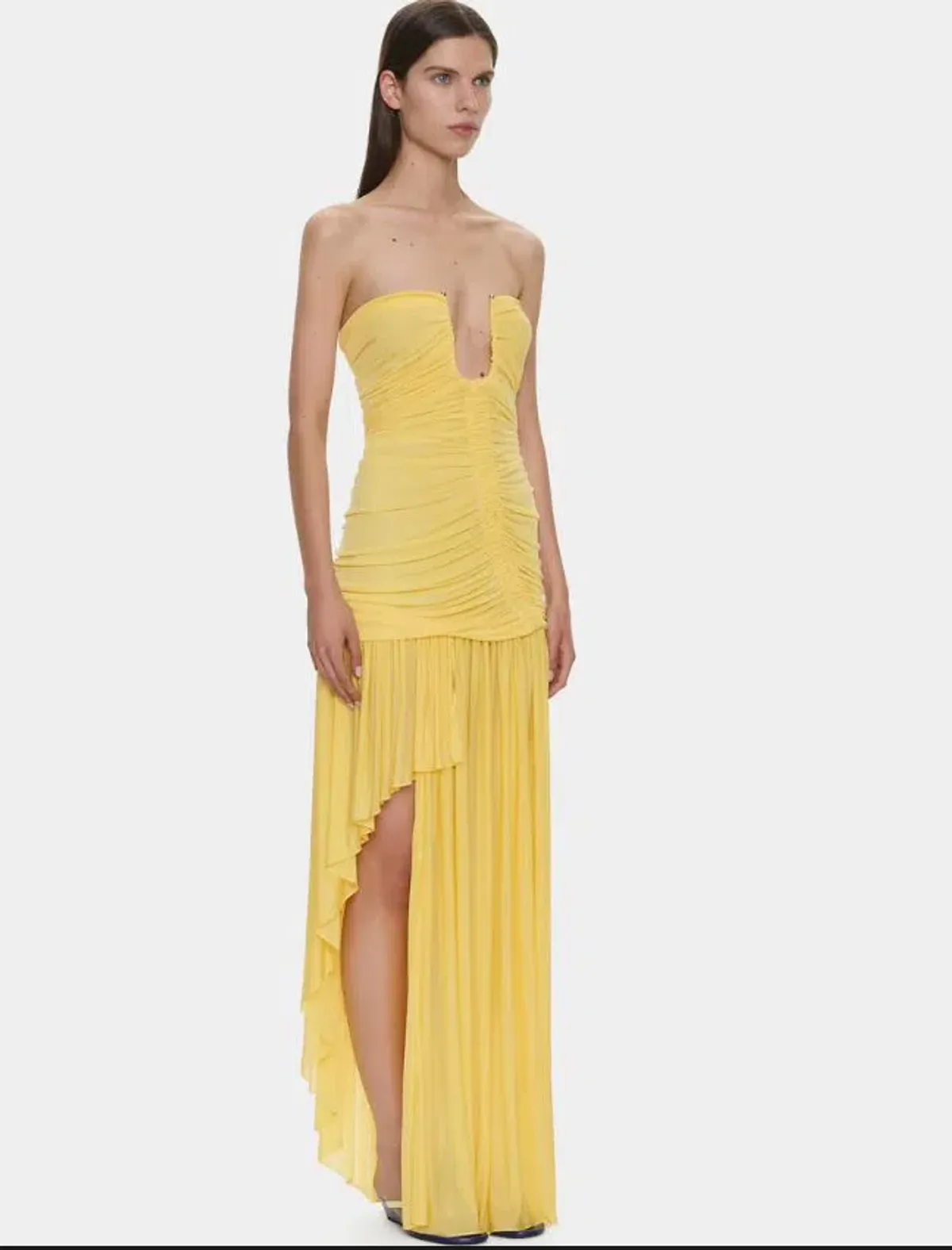 Christopher Esber Arced Orion Strapless Gown in Soleil Size 6 - Image 2