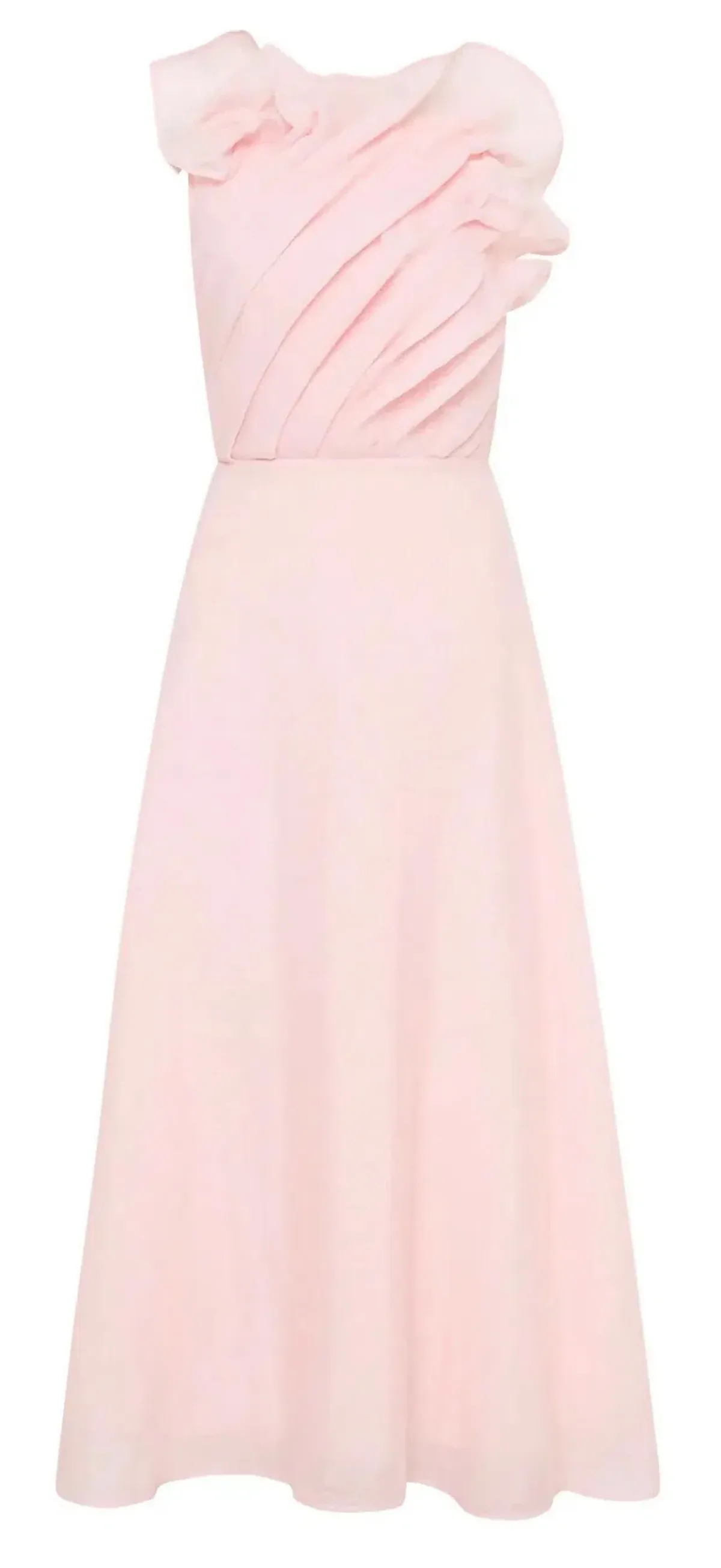 Aje - Genesis Midi Dress - Soft Pink - Size 6/8 - Image 1