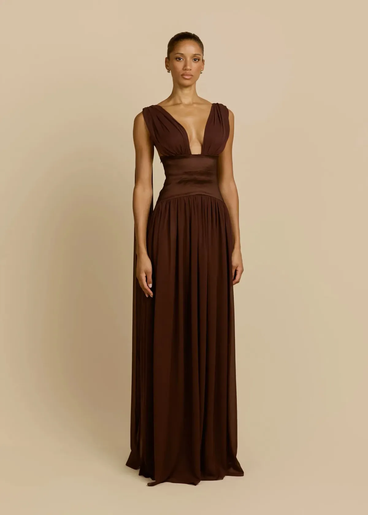 Arcina Ori Ramona Gown in Cacao Brown Size S - Image 5