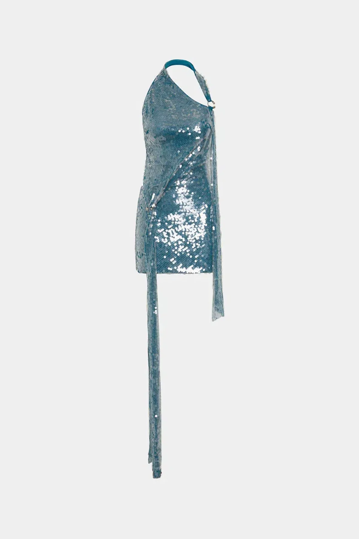 New MISHA Rivera Sequin Mini Dress – Teal Blue – Size 4 / XXS 💙 - Image 1