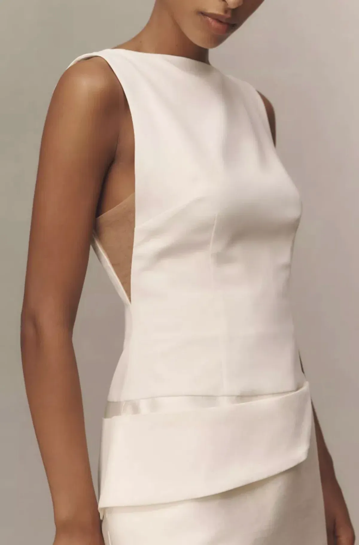Rachel Gilbert Rikki Sleeveless Mini Dress Cream Size 1 / AU 8 - Hen's & Bachelorette Party Dress - Image 6