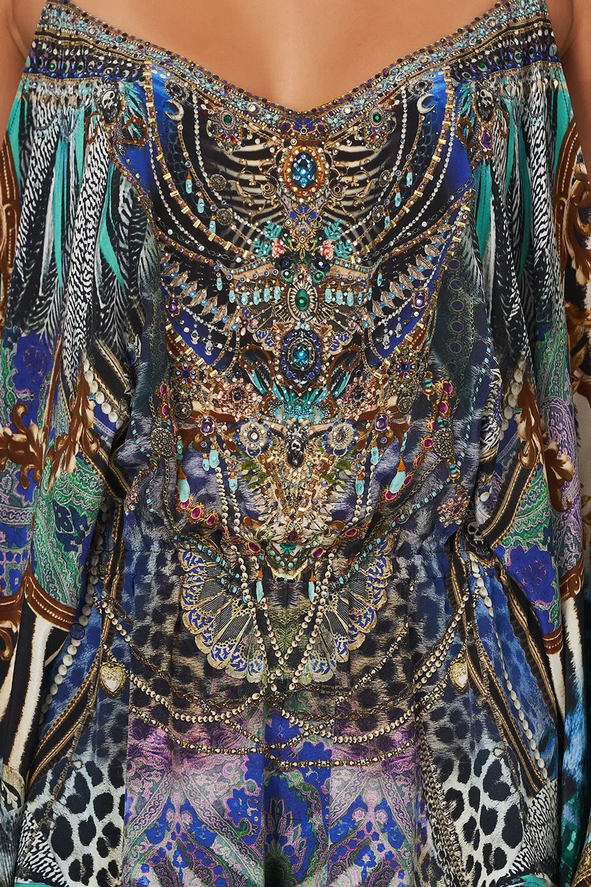 CAMILLA FRANKS DROP SHOULDER PLAYSUIT ANIMAL ARMY SIZE S / AU 10 - Image 8