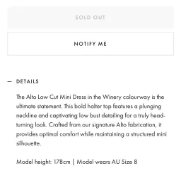 Kookai Alto Low Cut Mini Dress in Red for rent on The Volte - image 5