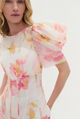 Aje Clementine Midi Dress Wildflowers Size 10 for rent on The Volte - image 3
