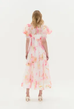 Aje Clementine Midi Dress Wildflowers Size 10 for rent on The Volte - image 4