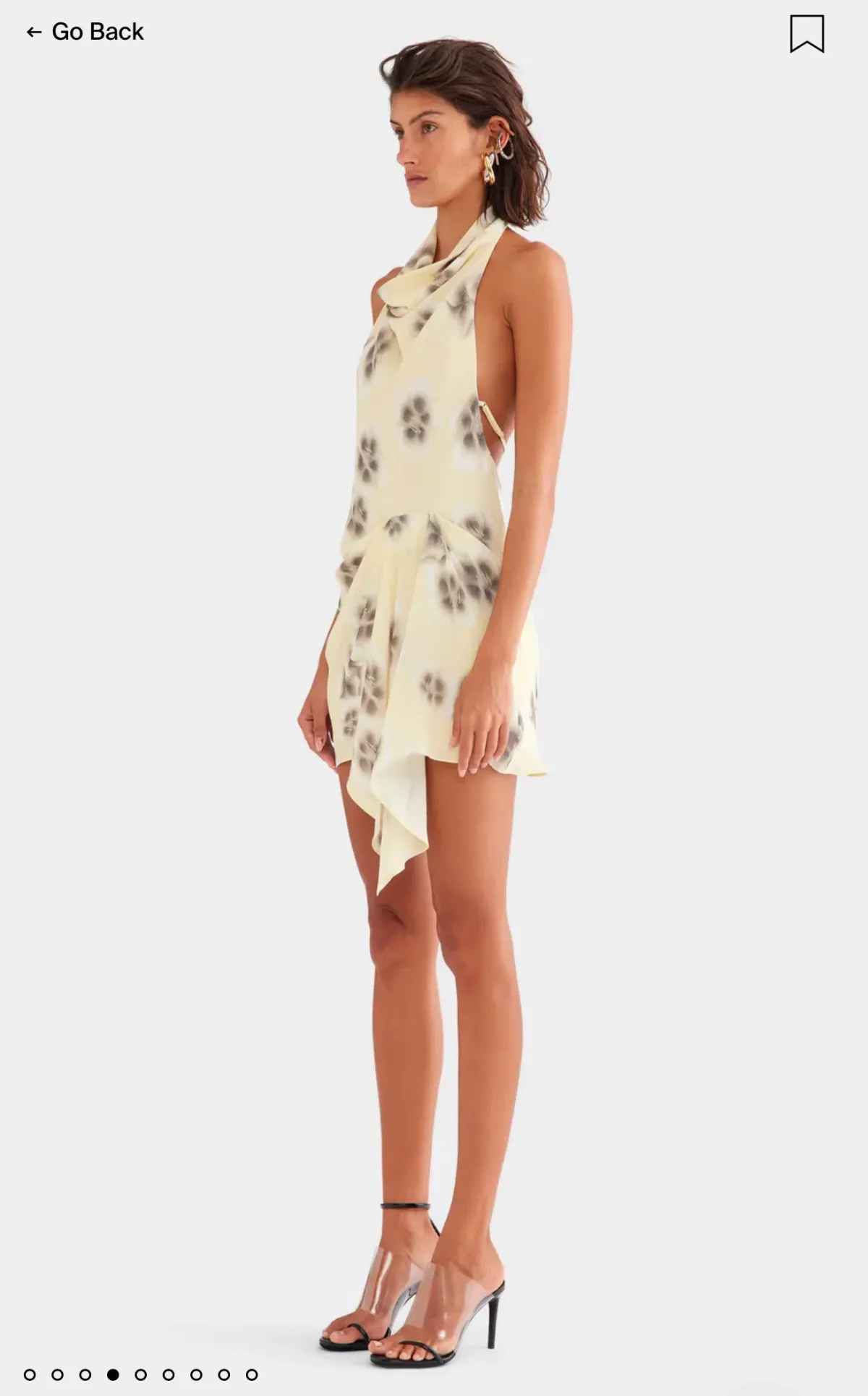 Venroy draped halter mini dress - Image 4