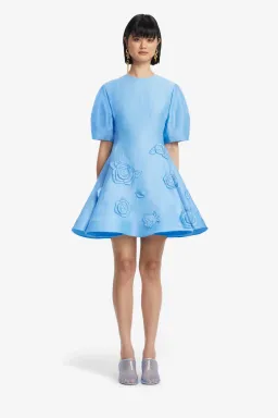 Leo Lin Simona Appliqué Mini Dress; size 10 for rent on The Volte - image 4