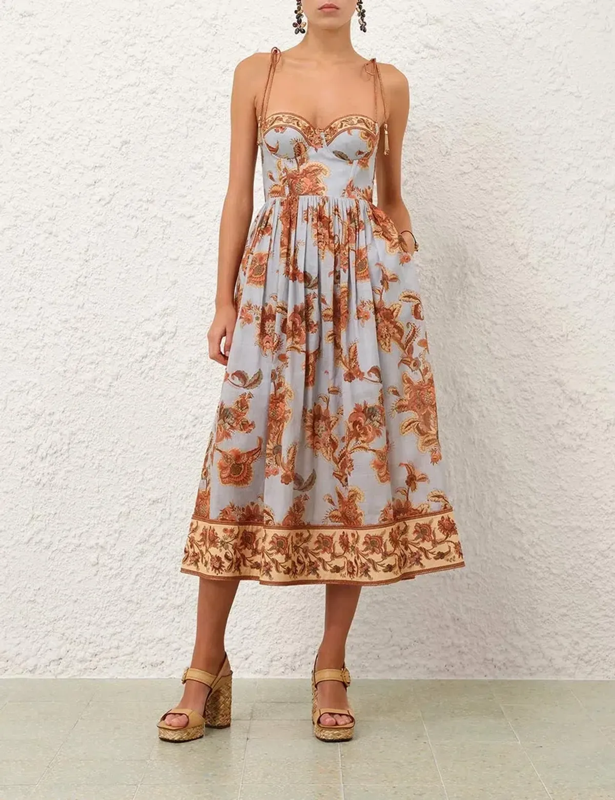 Zimmermann Aster Corset Midi Dress - size 1/10 - Image 1