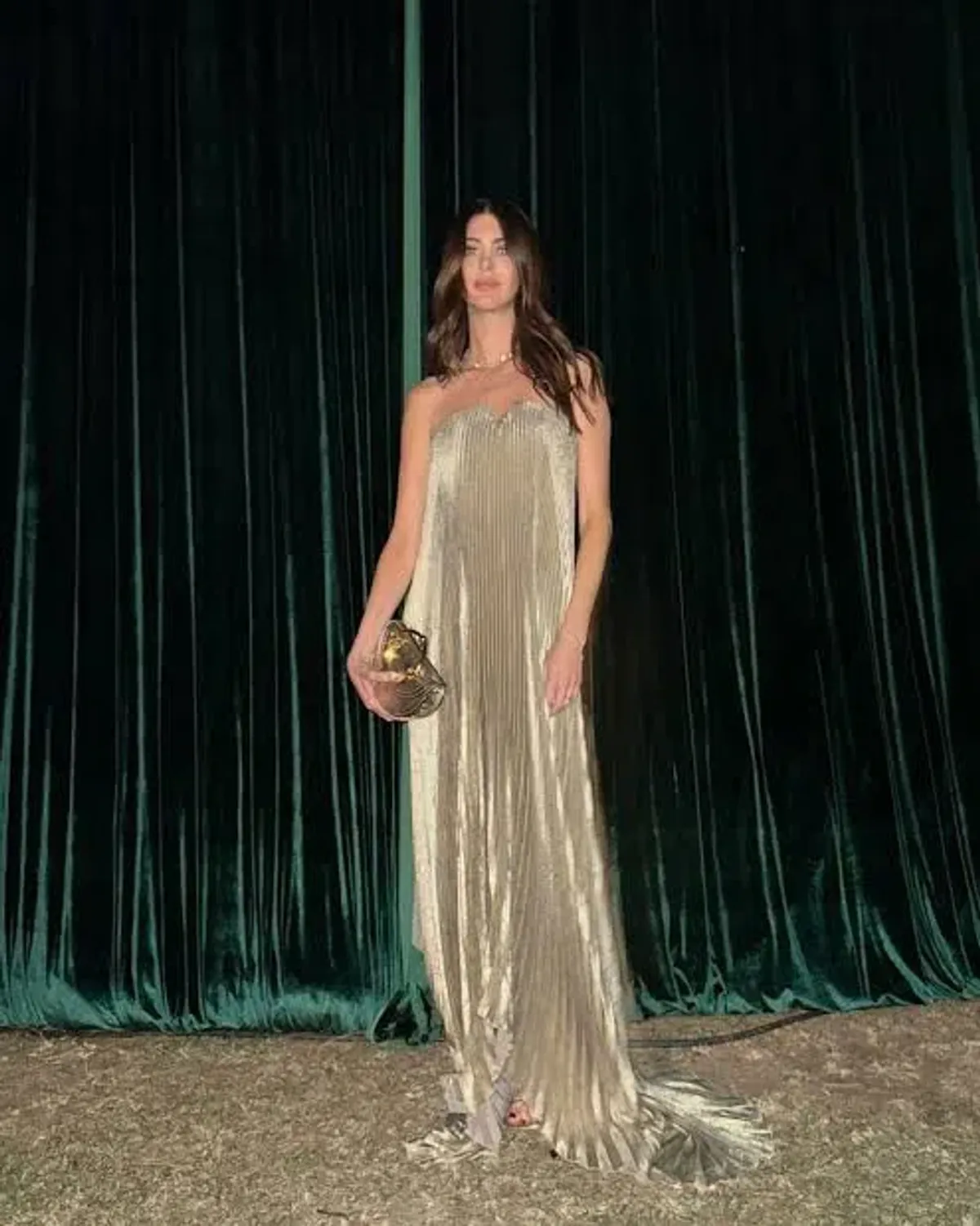LIDEE BLACK TIE GOWN - GOLD SHIMMER - Image 2