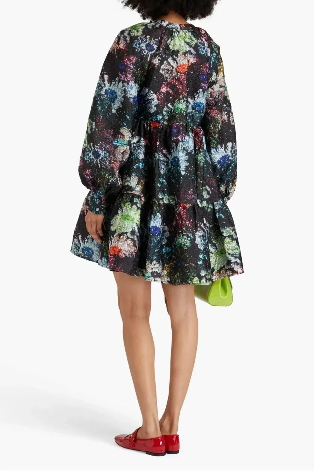 Stine Goya Jasmine Dress Size XL 14 AU/UK Glitter Bloom Floral - Image 2