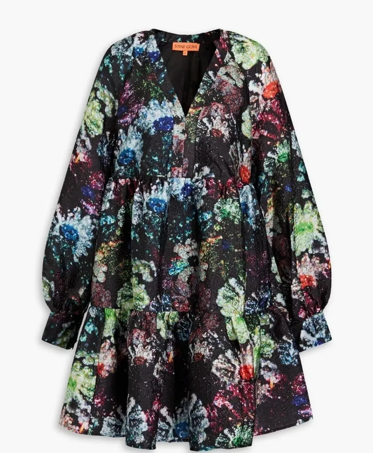 Stine Goya Jasmine Dress Size XL 14 AU/UK Glitter Bloom Floral - Image 5