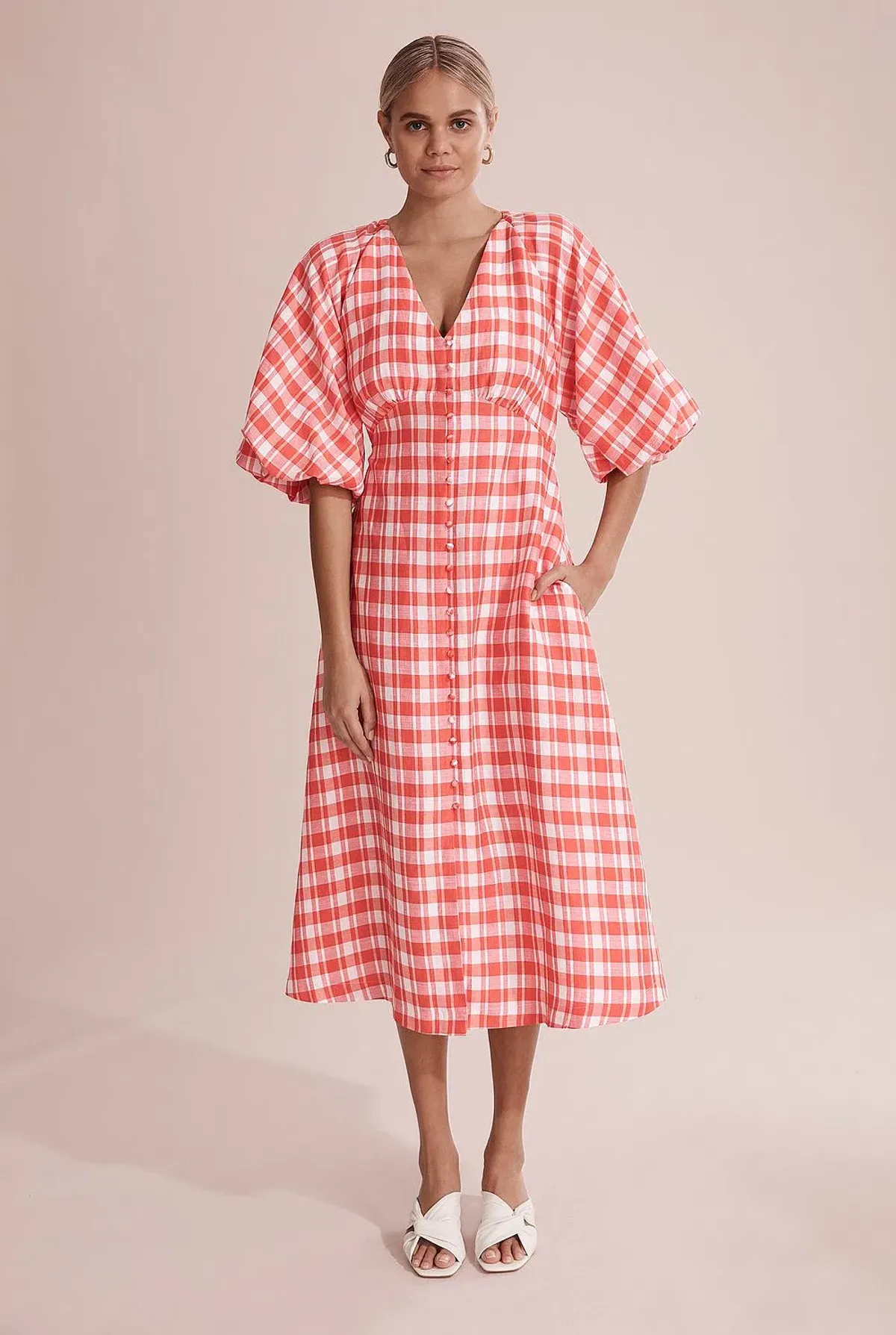 Country Road Check Full Sleeve Dress - Image 1