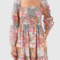 Kachel Allegra Ruffle Midi Dress for rent on The Volte - image 4
