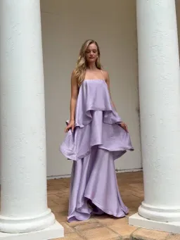 Elliatt Tilly Tiered Maxi Dress size L / 12 purple  for rent on The Volte - image 2
