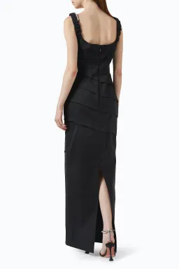Rachel Gilbert Rhodes Maxi Gown in Black Size 8 for rent on The Volte - image 2