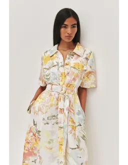 Aje Studio Manon Midi Dress Green Size 6 for rent on The Volte - image 3