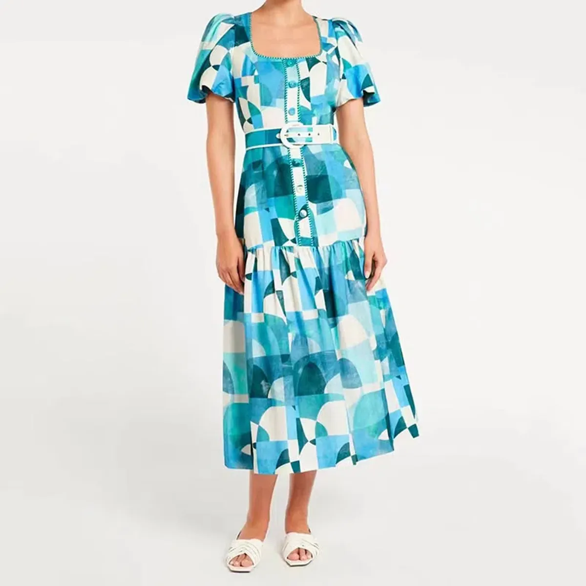 Rebecca Vallance Mallorca Midi Dress Size 8 - Image 2