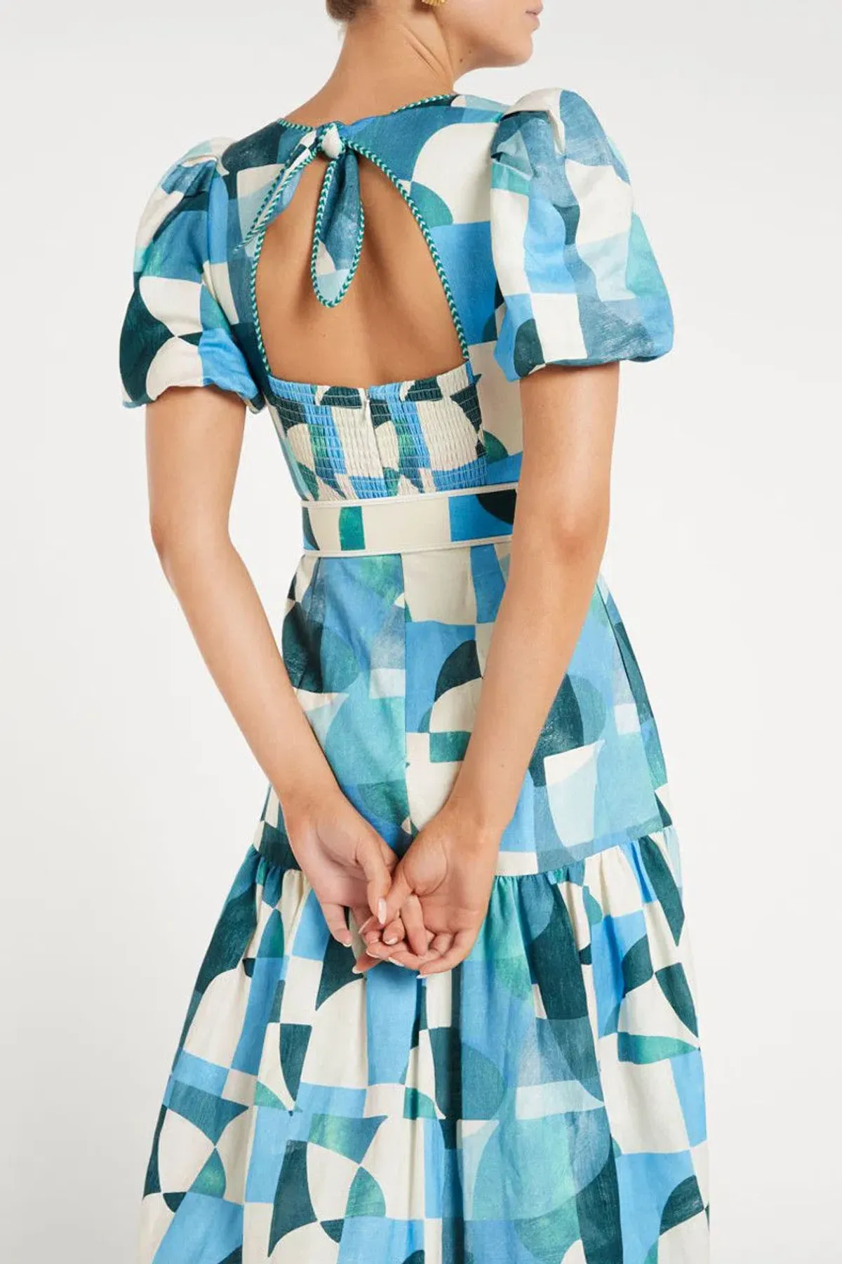 Rebecca Vallance Mallorca Midi Dress Size 8 - Image 4