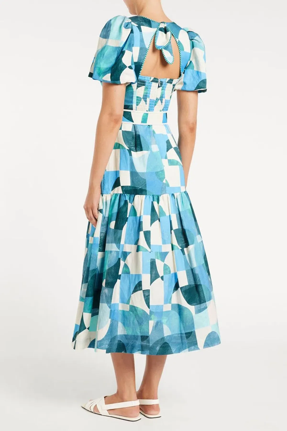 Rebecca Vallance Mallorca Midi Dress Size 8 - Image 3