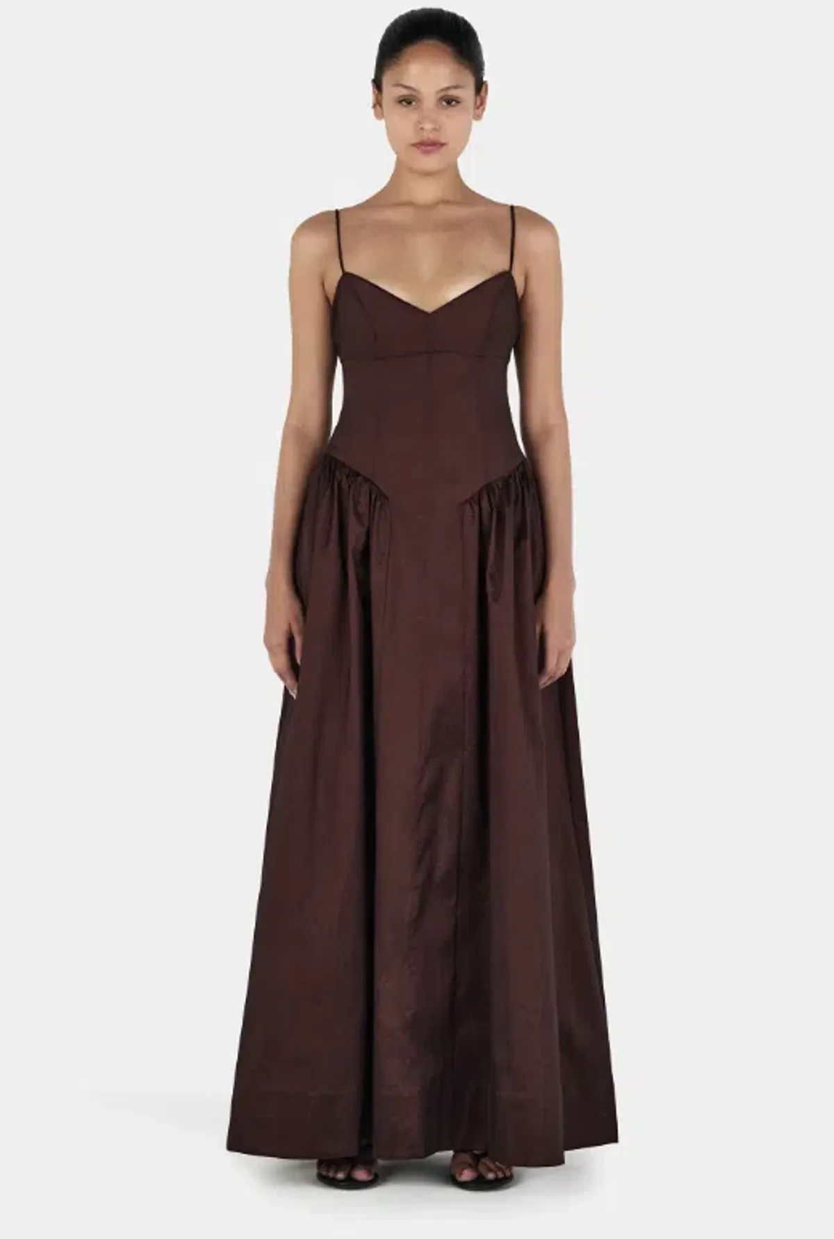 Hansen & Gretel Bellini Gown in Chocolate Size XS/AU6 - Image 1