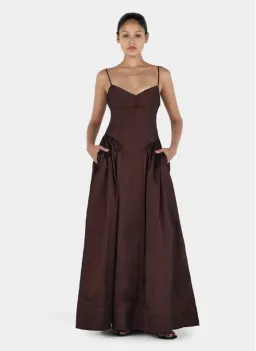 Hansen & Gretel Bellini Gown in Chocolate Size XS/AU6 for rent on The Volte - image 5