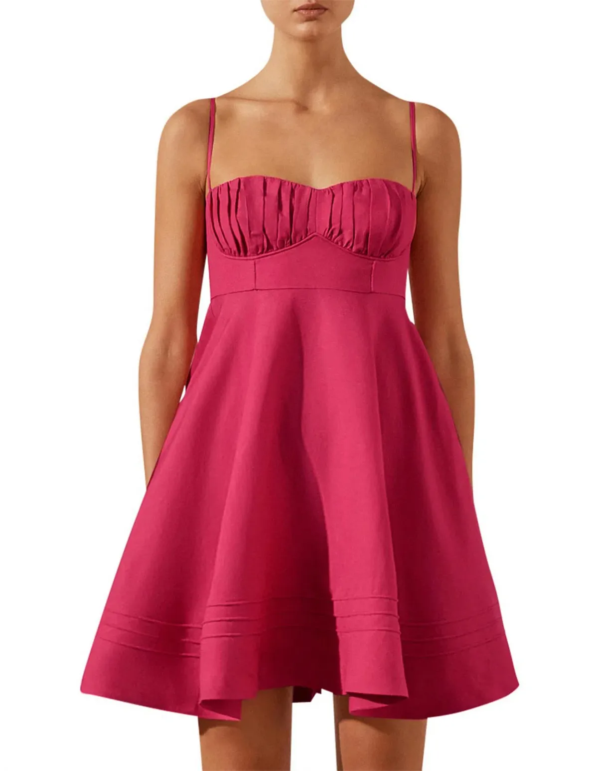 Shona Joy Joanine Corded Circle Mini Dress Size 10 - Image 5