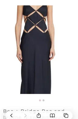 Diamond days strapless cut out maxi dress for rent on The Volte - image 1