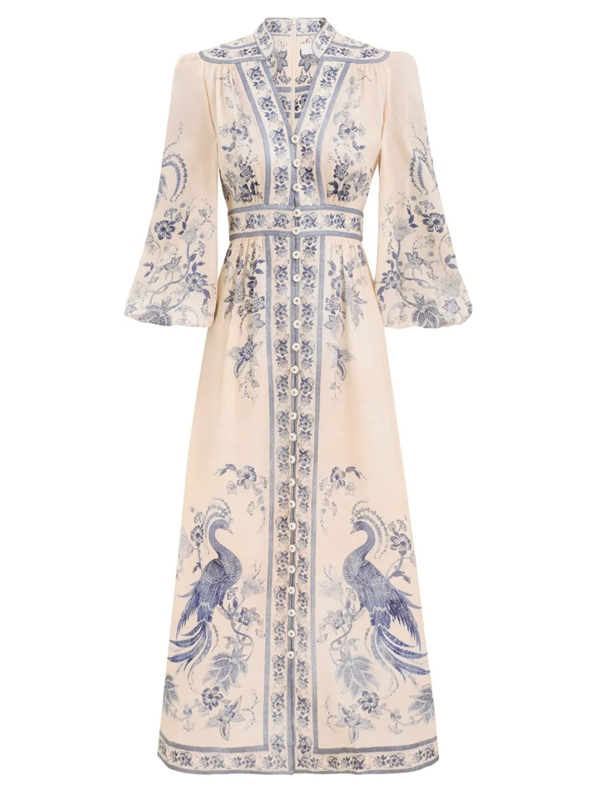 Zimmerman Lucky Plunge Midi Dress Size 0 / AU 8 - Image 1