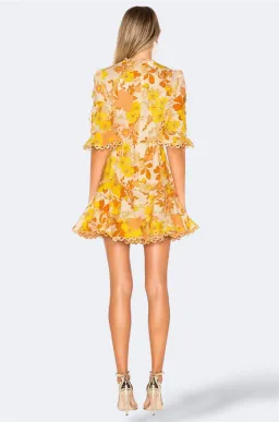 Zimmermann Primrose Flutter Mini Dress Size 1 / AU 10 / M for rent on The Volte - image 3