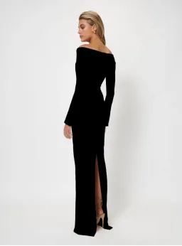 Effie Kats Vale Gown Black Size 8 for rent on The Volte - image 2