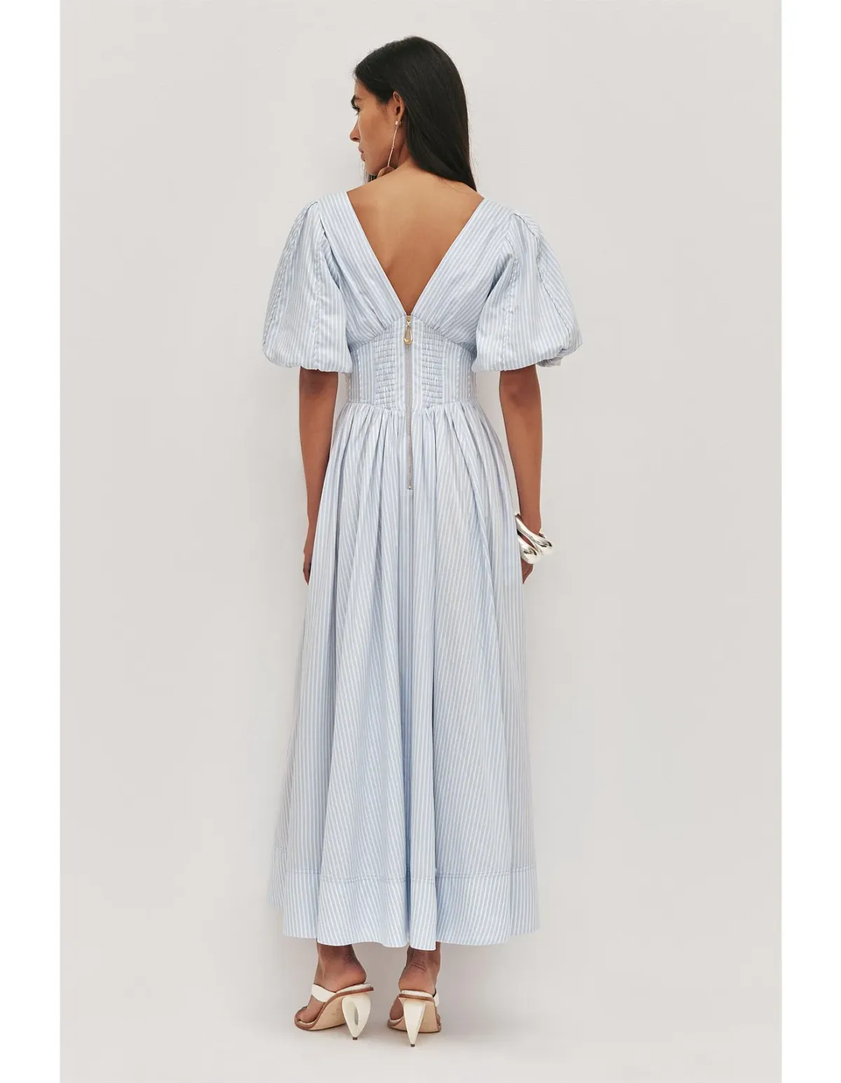 Aje Beau Midi Dress Blue Size 12 - Image 5