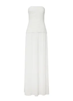 MANNING CARTELL DOUBLE TIME PLEAT STRAPLESS DRESS in WHITE AU 6 | Engagement party, Bridesmaid Dress for rent on The Volte - image 4