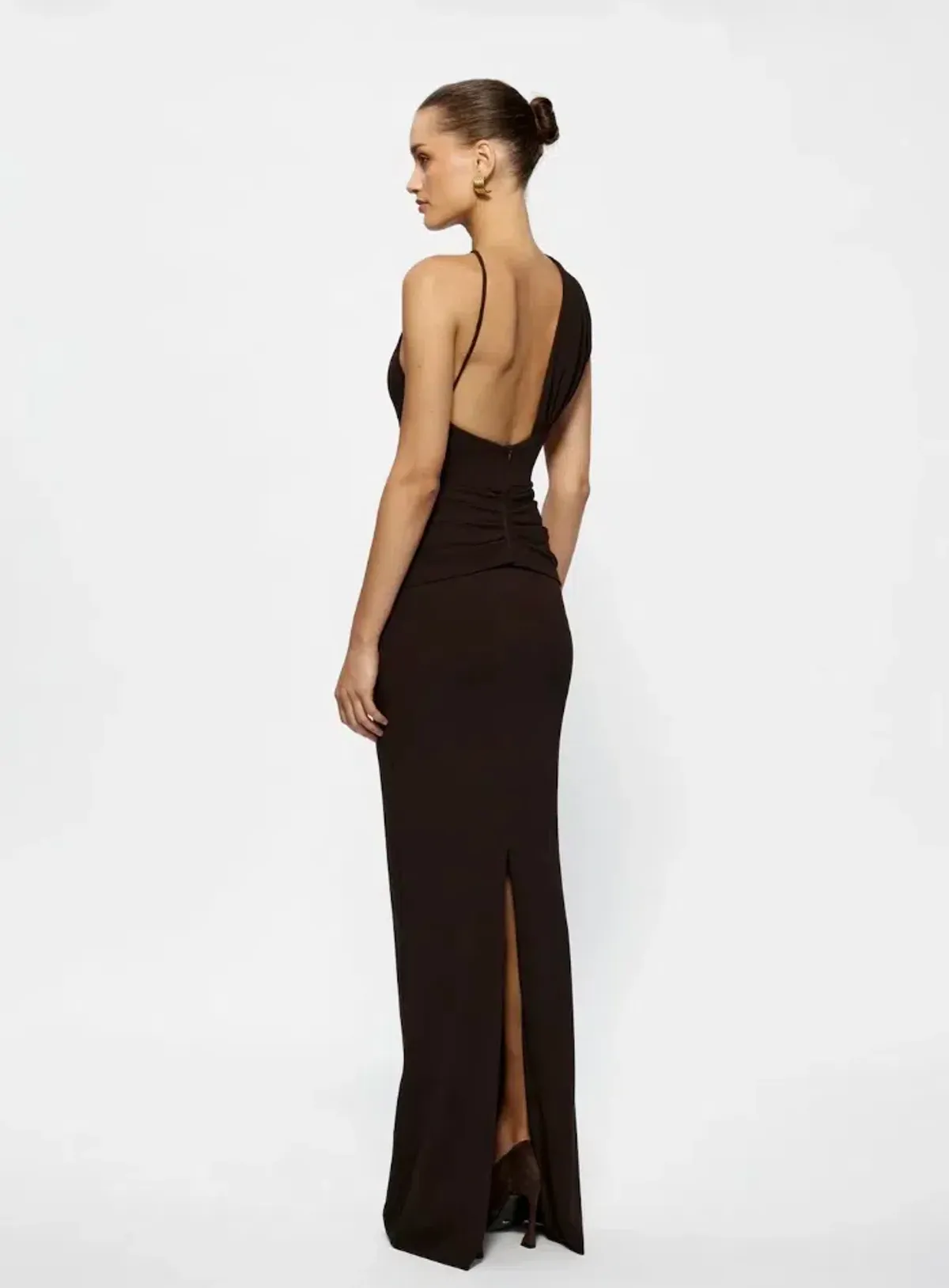 Effie Kats Greer Gown Coffee - Size 8 - Image 3