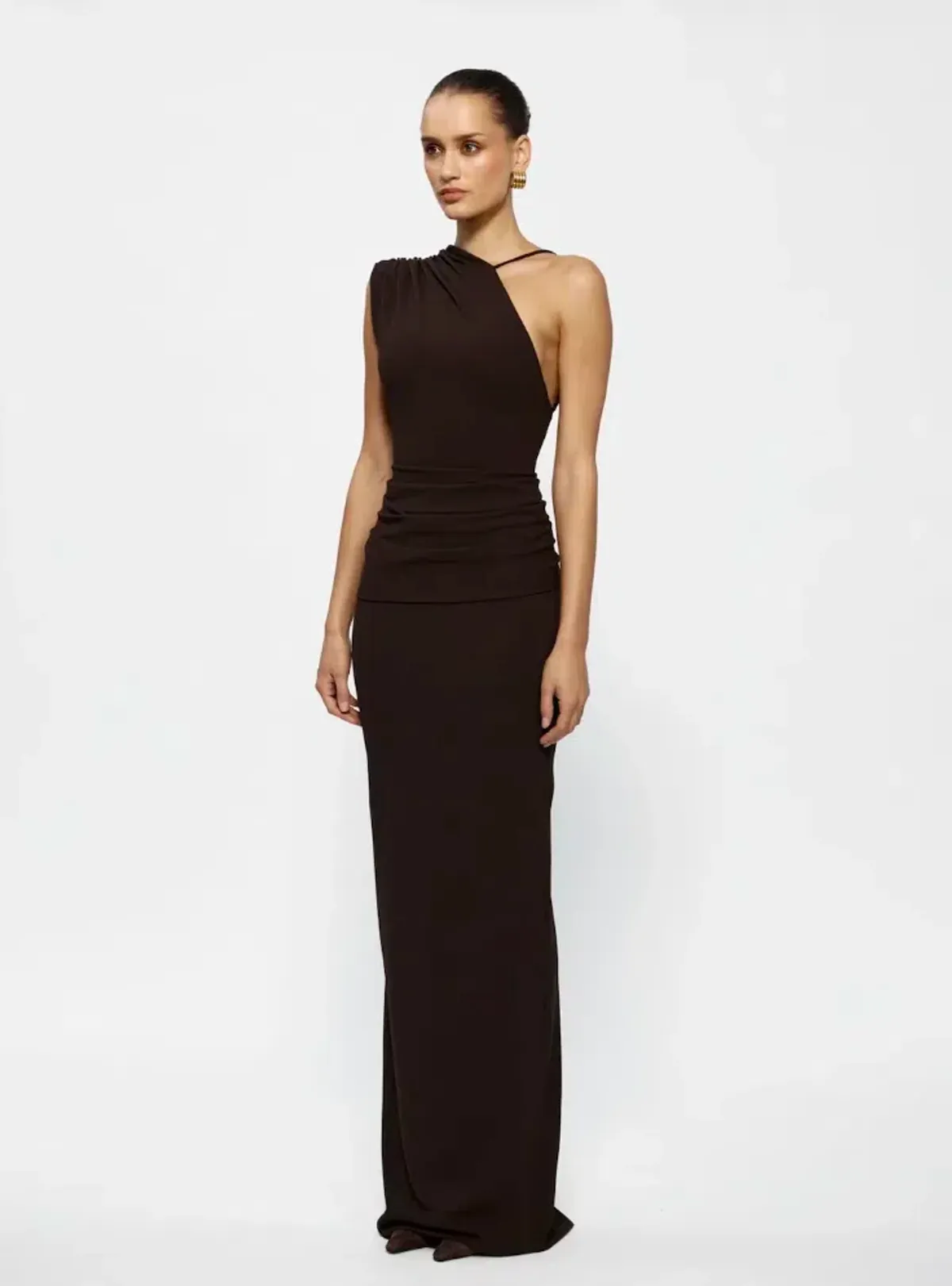 Effie Kats Greer Gown Coffee - Size 8 - Image 2
