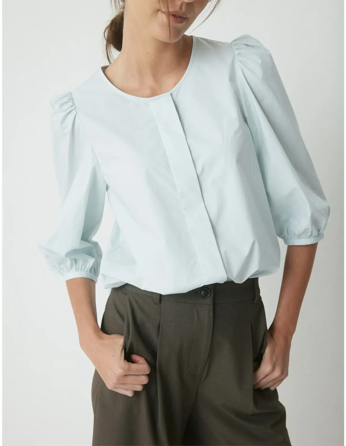 Perri Cutten Lois Volume Shirt Blue Size 16 - Image 2